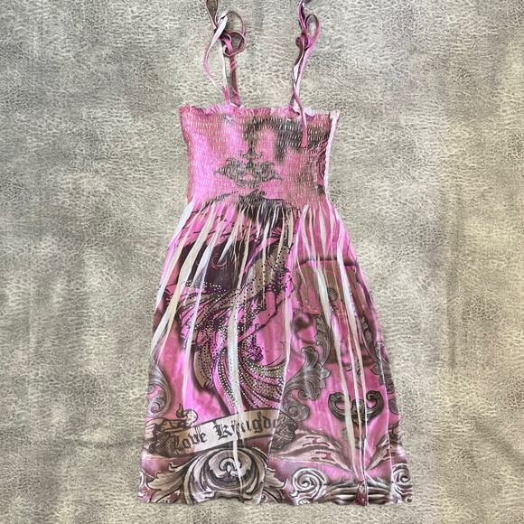 Y2k Oasis Breeze Graphic Mini Dress - Picture 1 of 6